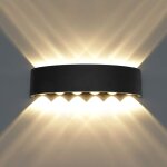 Moderne wasserdichte wandleuchte led wandleuchte up down aluminium wandfluter led indoor outdoor fr ...