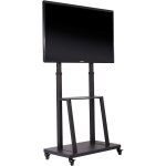 Unho - meuble tv roulettes - support tv sur pied pour �crans de 32 - 80 pouces - hauteur r�glable 140 ...
