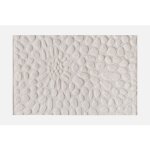 Vente - unique - tapis en relief 100% laine tuft� main effet galet - 200 x 290 cm - ivoire - orabel