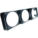 ? universal 52mm 3 in 1 gauge meter water temp oil pressure voltage dash panel pod black 2 inch