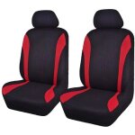 Universal mode maille housses de sige de voiture (2 fronts, noir rouge)