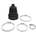 Universal silicone cv axle boot dust cover ball head constant speed round clamp kitblack