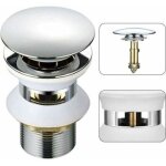 Universel bonde lavabo avec trop - plein pop - up automatique push open click clack pour salle de bain ...