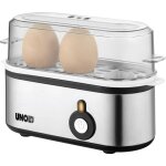 Mini cuiseur  oeufs acier inoxydable, noir - unold