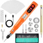 Uolor kit d&39outils de gravure rechargeable usb sans fil, mini graveur �lectrique stylo de gravure outil ...