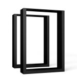 Urbanfodge pieds de table ? pieds de table m�tal noir mat, design industriel, 30x12x43 cm, capacit� 200 ...