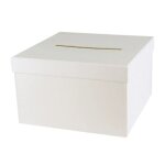 Urne carr�e en carton pour cagnotte cadeau 24, 5 cm