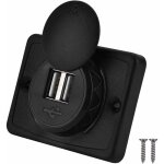 Pour usb panel mount 12v pour prise usb 12v pour adapter double prise de port usb jeu vis, adaptateur ...