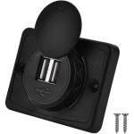Pour usb panel mount 12v pour prise usb 12v pour adapter double prise de port usb jeu vis, adaptateur ...