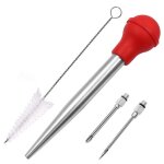 Ustensiles de cuisine tube d'assaisonnement pour dinde aiguille d'assaisonnement en acier inoxydable ... Ustensiles de cuisine tube d'assaisonnement pour dinde aiguille d'assaisonnement en acier inoxydable ...