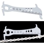 D'usure chaine de v�lo indicateur 12, 5 4. 5 cm d'usure outil r�gle r�paration inoxydable jauge de cha�ne ...