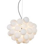 Uvas - suspension multiples - 8 lumi�re - � 50 cm - blanc - design, art deco - �clairage int�rieur - ...