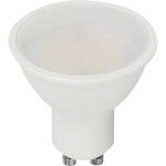 Spot led v - tac pro gu10 10w ? 4000k ? 1000lm ? 120� ? cache satin�, blanc naturel ? 218791