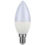 V - tac - ampoule led samsung bougie support e14 ip20 blanc 5. 5w 470 lumens 3000k V - tac - ampoule led samsung bougie support e14 ip20 blanc 5. 5w 470 lumens 3000k
