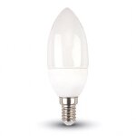 V - tac ampoule led - bougie - rf rgb - support e14 - ip20 - blanc - 3. 5w - 320 lumens - rgb + 6400k ...