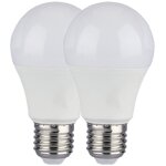 V - tac ampoule led gls - support e27 - blister - ip20 - blanc - 9w - 806 lumens - 4000k - lot de 2