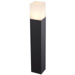 Lampadaire de jardin led v - tac douille gu10 (max. 35 w), noir et blanc, h : 50 cm, ip54