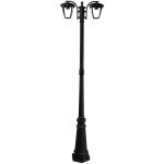Lampadaire led v - tac avec douille e27 (max. 2 x 60 w) noir h : 199 cm ip44