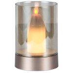 V - tac - bougie de table led 2 w, batterie 2 400 mah, rechargeable par usb, blanc chaud, dor