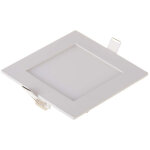 Mini panneau led v - tac 3 w, montage encastr, carr, blanc chaud