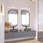 Miroir lumineux led ip65 waterproof blanc 10w 1530 lumens 4000k