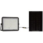 Kit panneau solaire + projecteur v - tac 15w 4000k 3m de cble batterie 12000mah - 7826