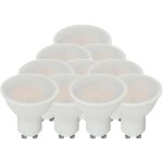 V - tac spot led - 100lm / w - gu10 - lentille 100� - ip20 - blanc - 10w - 1000 lumens - 3000k - lot ...