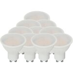 V - tac spot led - 100lm / w - gu10 - lentille 100� - ip20 - blanc - 10w - 1000 lumens - 4000k - lot ...