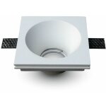V - tac - support de spot encastr� led carr� gu10 et gu5. 3 (mr16) corps en pl�tre blanc
