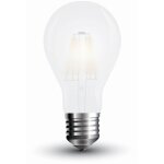 V - tac vt - 1934 e27 a60 ampoule � filament verre d�poli 4w blanc froid 6400k sku 4488