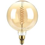 V - tac - ampoule led vintage globe e27 g200 8w ambre filament variable vt - 2158d - 300  - blanc chaud ...