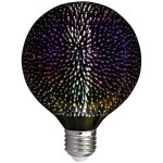 V - tac vt - 2223 ampoule led globe effet 3d 4w e27 g125 filament blanc chaud 3000k en verre chrom� - ...
