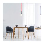 V - tac vt - 7338 lumi�re pendant 1mt e27 coupelle m�tallique ?39mm c�ble rouge - sku 3791