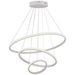 V - tac vt - 7816 lustre suspension led 3 cercles suspendus 32w en m�tal au design moderne 60100cm couleurs ...