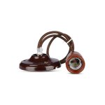 V - tac ? lumi�re pendant e27 60w en porcelaine marron ? �47mm ? longueur c�ble 0, 65m ? compatible ampoules ...