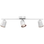 V - tac vt - 818 applique led 18w triple t�te lumineuse applique murale blanche orientable blanc naturel ...