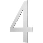 Acier inoxydable numéro de maison 20 cm grand 4 signe de numéro de maison numéros de maison signe brossé ... Acier inoxydable numéro de maison 20 cm grand 4 signe de numéro de maison numéros de maison signe brossé ...