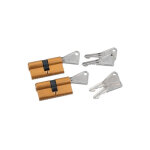 Vachette ? cylindre de serrure s'entrouvrant v5 ? 2 cylindres en laiton 30 x 30 mm ? 5 goupilles anti ...