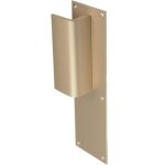 Vachette ? poign�e de porte pali�re aileron ? entraxe 300mm ? finition m�tal argent ? 6 trous perc�s ...