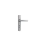 Vachette - poign�es de porte avec plaque de condamnation, entraxe 165 mm, , chrom�es miroir