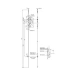Vachette - serrure 4 points srie 20500 pne dormant 1 / 2 tour l2150 ttire 18mm axe 40mm gauche 13477000 ...