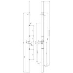 Vachette - serrure en applique 4 pts a2p protective cylindre hdi 65 x 35 mm 4 cls blanc 9016 main droite ...