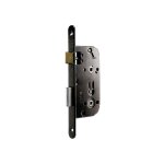 Vachette - serrure  larder 1 point d353 - 50 mm - condamnation - bout rond - noir