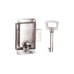 Serrure vitrines � pattes largeur 30mm zingu� vachette 11220000