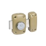 Verrou  bouton cyclop 7600 - assa abloy vachette jaune / dor 45 mme variure bronze 95 60