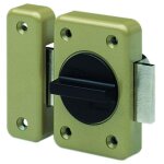 Vachette - verrou rpx � bouton cylindre de 40mm bronze 16401000