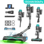 Vactidy blitz v15 max - aspirateur balai sans fil - 80kpa / 130aw - 1. 5l - 65min - aspiration et lavage ...