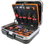 Fischer darex ? malette de rangement 100 outils ? verrouillable avec serrure � cl�s ? outils en chrome ...