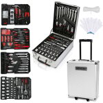Valise multi outils 1031 pi�ces noir boite � outils coffre en acier chrom� vanadium et trolley - swanew ...