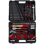 Valise � outils stier avec assortiment de 60 outils dont cliquet r�versible, marteau, cl� � fourche, ...